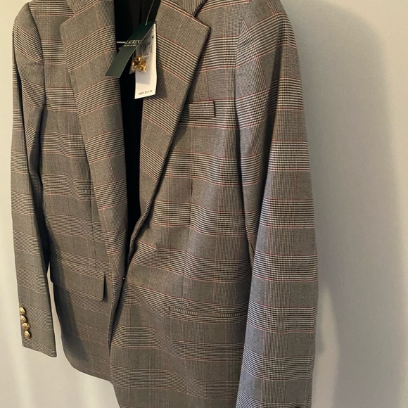 NWOT Ralph Lauren Red & Black Plaid Blazer - Picture 8 of 11